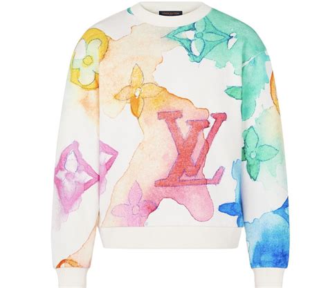 louis vuitton watercolor giant monogram sweatshirt|louis vuitton sweater bag.